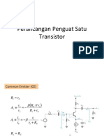 Perancangan Penguat Satu Transistor