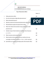 11th Chemistry Atom Structure-Test 04