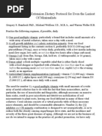 A Health and Life Extension Dietary Protocol for Even the Laziest of Minimalists