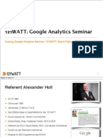 Google Analytics Seminar 121watt Auszug 