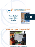 Open Budget Survey 2012 Results Presentation
