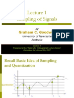 Lecture On Sampling of Signals