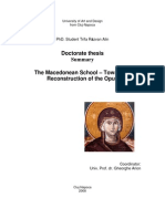 The Macedonean School - Towards A Reconstruction of The Opus