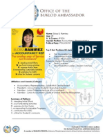 Name: Eloisa B. Ramirez Age: 20 Yr. & Course: 4 Aspired Position: Accountancy Representative Political Party: PIGLASAPAT