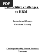 Competitive Challenges To HRM