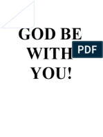 God Be With You