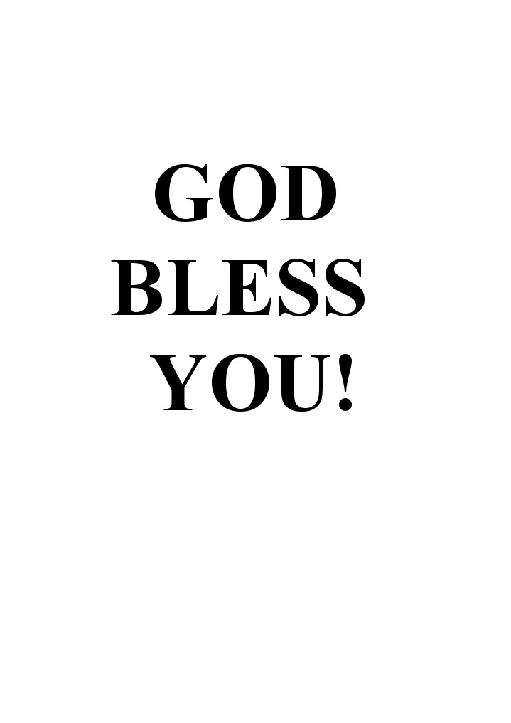 God Bless You | PDF