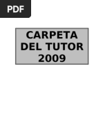 carpeta de tutoría