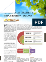 Kenya Psychosocial Disability Watch January 2013 Edition