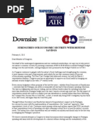 Strengthen our Economic Security With Defense Savings