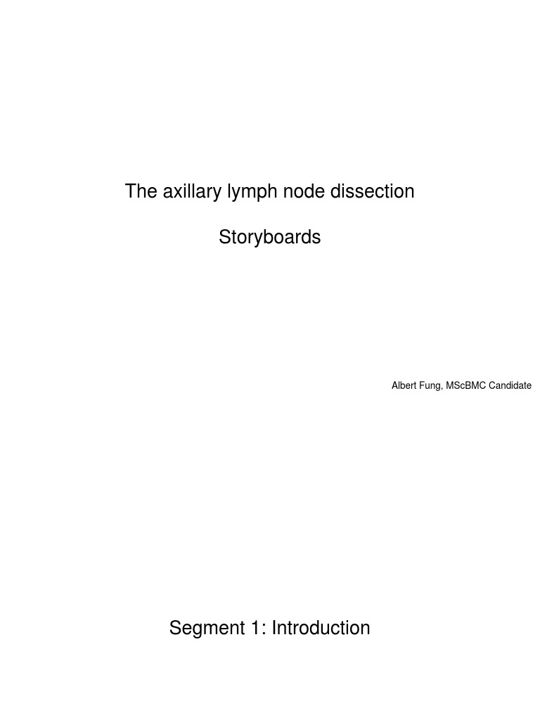 Axillary Lymph Node Dissection Guide | PDF | Anatomical Terms Of ...