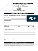 Code Violation Complaint Form