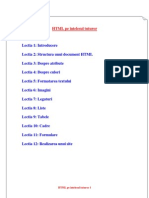 HTML Manual in limba romana