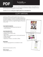 Download 20130206 Jobs CopyWriter by Luxodo Team HR SN124210283 doc pdf