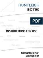 Manual Usuario Monitor de Signos Vitales Huntleigh SC750