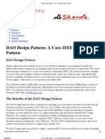 DAO Design Pattern - A Core J2EE Design Pattern