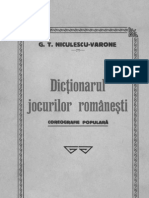 Dicţionarul Jocurilor Romaneşti Coregrafie Populară