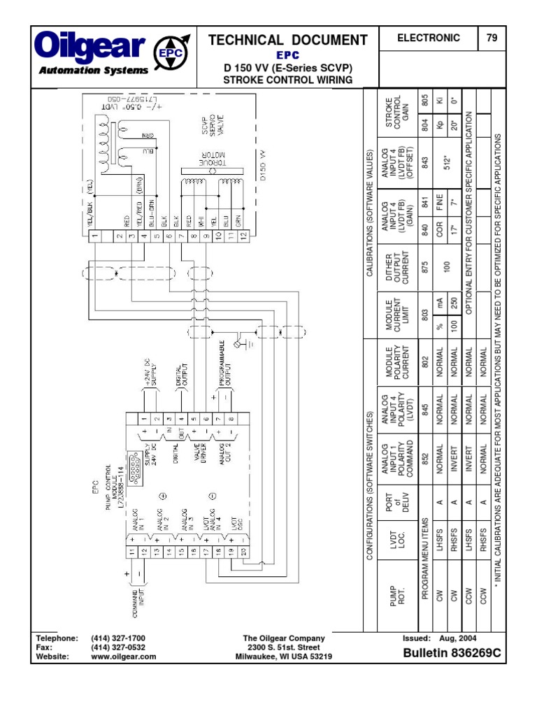 EPC 150 Pump Control Wiring Guide | PDF | Feedback | Servomechanism