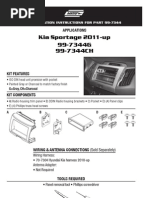 Kia Sportage Dashboard Install