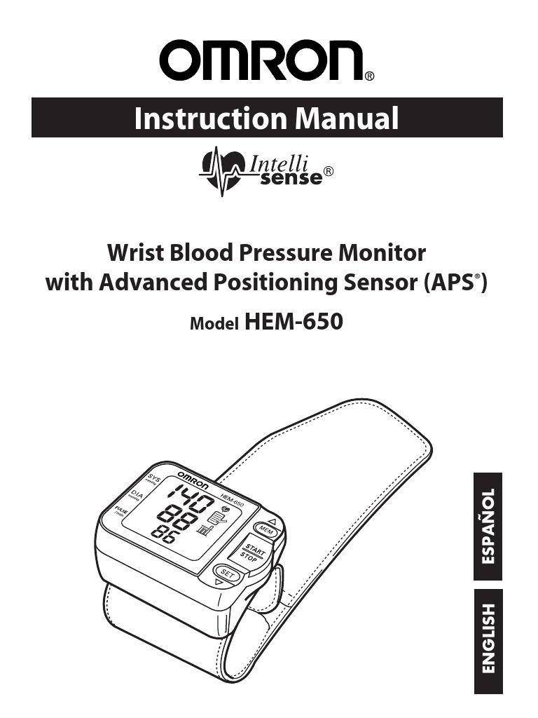 Omron HEM650 Manual Blood Pressure Heart Rate