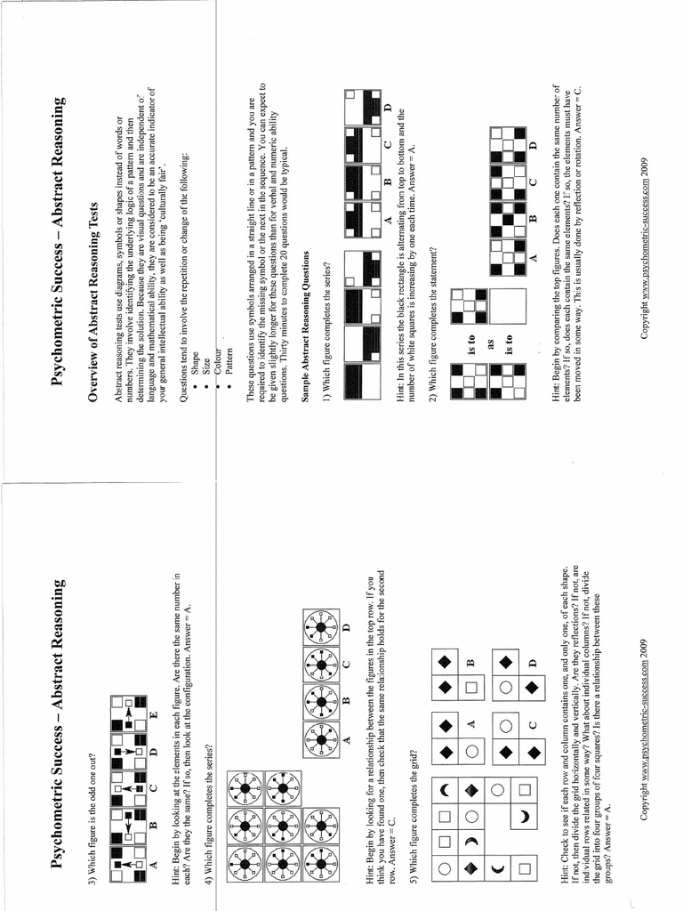 Abstract Reasoning | PDF