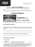 Liberalismo - Ficha de Trabalho