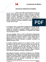 Declaración de Principios de Morena PDF