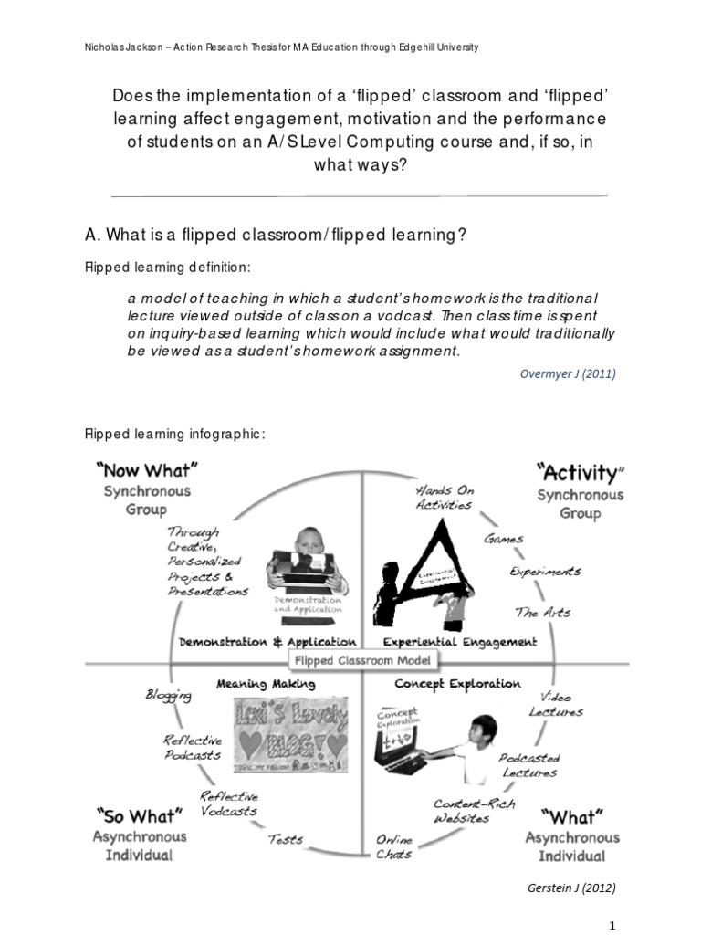 Flipped Learning Action Research Findings Learning Pedagogy