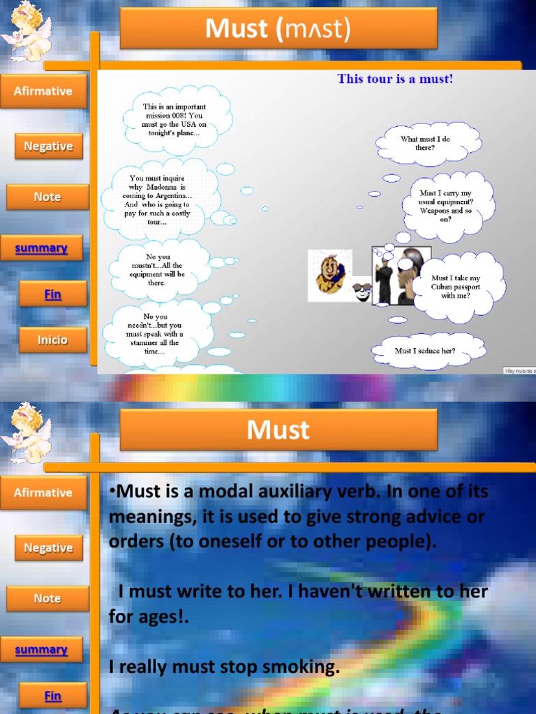 Must (MɅST) : Afirmative | PDF | Language Arts & Discipline