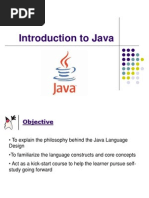 Introduction To Java