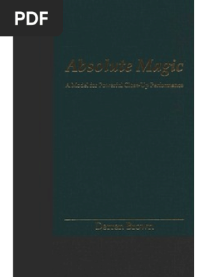 Absolute Magic: Brown, Derren: 9780972793810: Amazon.com: Books