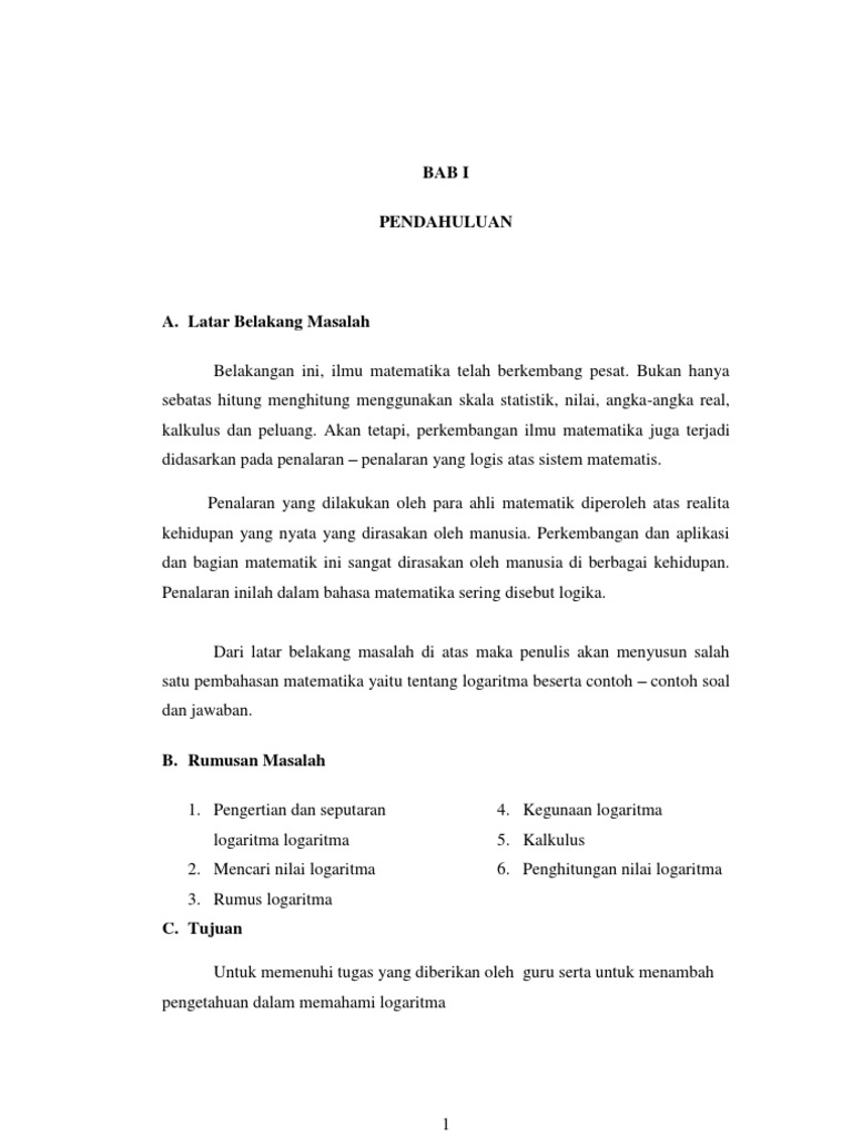 Makalah Logaritma PDF