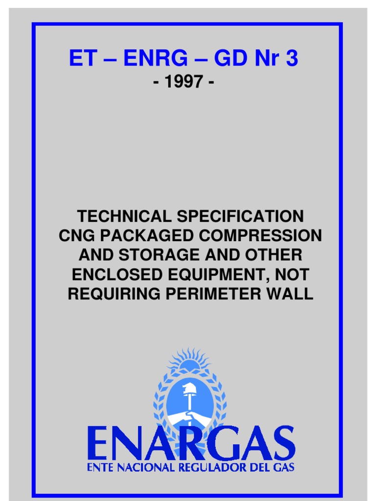 CNG Compression and Storage Specs | PDF | Gas Compressor | Electrical ...