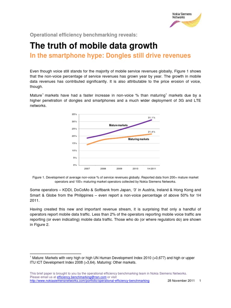 The Truth of Mobile Data Growth 2 PDF | PDF | Mobile Broadband | Smartphone