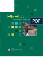 Overcoming Barriers to Develop Hydropower in Peru