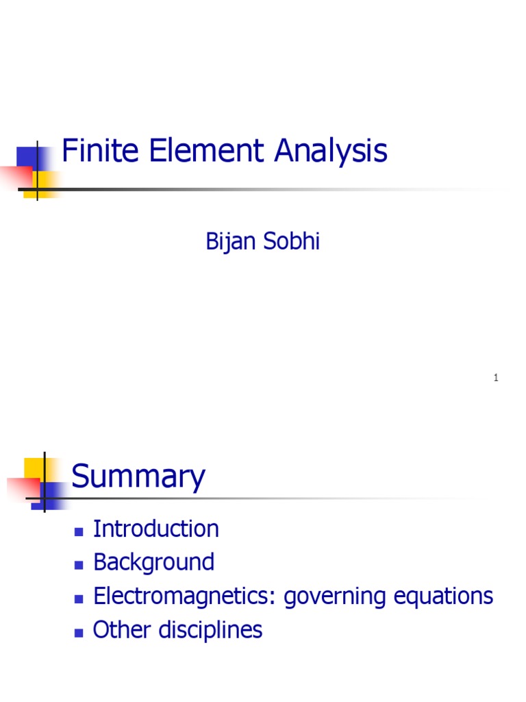 Finite Element Analysis Guide | PDF | Finite Element Method ...