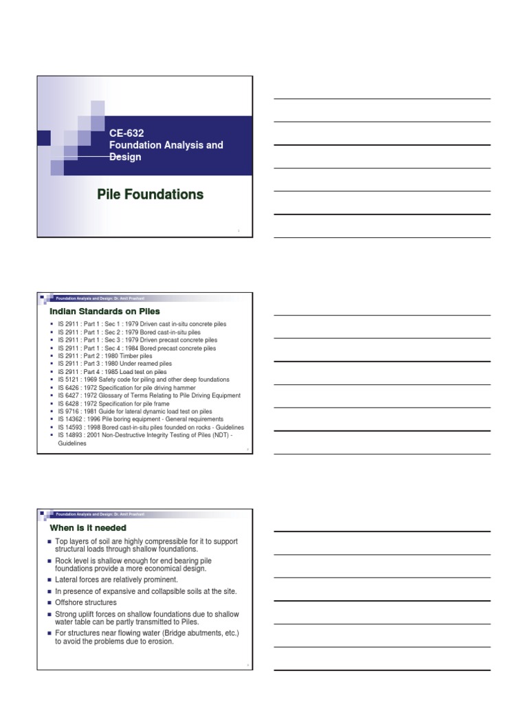 Pile Design Pdf Pdf Deep Foundation Friction