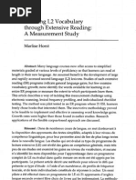 Download Learning L2 Vocabulary trough extensive reading by Gracetasya Manuputty SN12430089 doc pdf