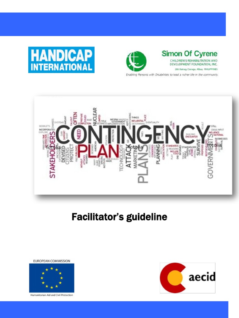 2011-Contingency Plan Facilitator Guideline | PDF | Emergency ...