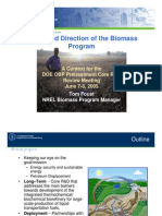 Vision and Direction of The Biomass Program