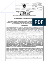 Decreto 99 Del 25 de Enero de 2013