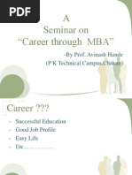 A Seminar On MBA