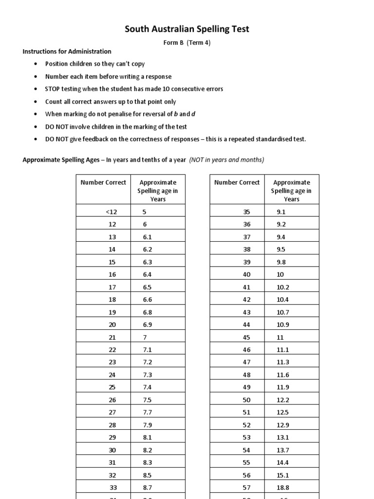 south-australian-spelling-test-form-b-pdf