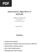 Optimization Algorithms in MATLAB