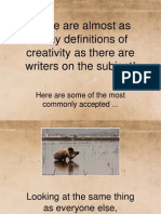 What is Creativity