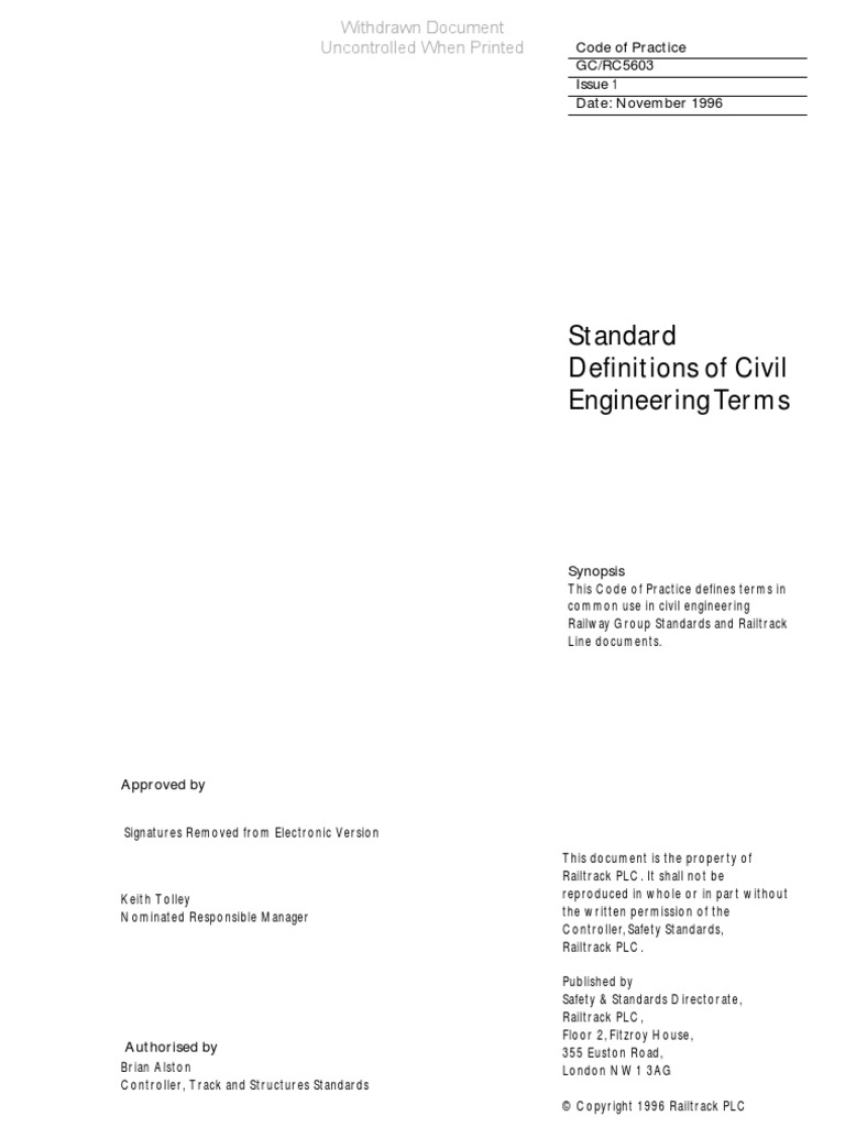 Standard Definitions of Civil | PDF | Science & Mathematics