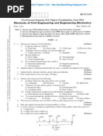 Elecments of Civil Engineering June 2012