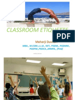 Classroom Etiquette: Meherji Duvvuri