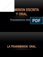 1.Transmision Escrita y Oral Pr. J. Claros 5 Feb