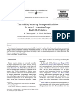 The Stability Boundary For Supercritical Flow in Natural Convection Loops Part I: H O Studies